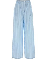 Prada - Embroidered Silk Pyjama Pant - Lyst