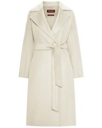 Max Mara - Cashmere Coat With Belt - Lyst