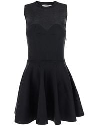 Givenchy - Crew Neck Dress With Flared Skirt - Lyst