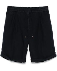 Brunello Cucinelli - Linen Bermuda Shorts - Lyst