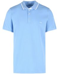 Fay - Light Stretch Cotton Polo Shirt - Lyst
