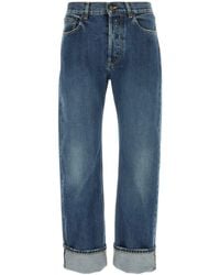 McQueen - Straight Fit Jeans In Selvedge Denim - Lyst