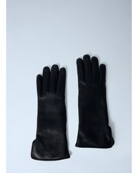Gucci - Logo Embossed Gloves - Lyst