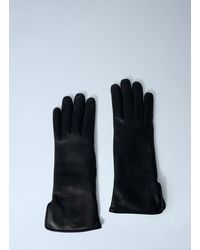 Gucci - Logo Embossed Gloves - Lyst
