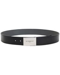 Givenchy - Label Reversible Leather Belt - Lyst