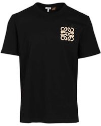 Loewe Paula's Ibiza Floral Cotton T-Shirt in Black for Men | Lyst