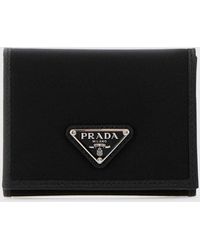 Prada - Re-Nylon Wallet With Logo - Lyst