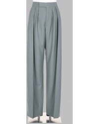 Chloé - High-Waist Pleated Wide-Leg Trousers - Lyst