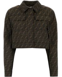 Fendi - Embroidered Polyester Blend Jacket - Lyst