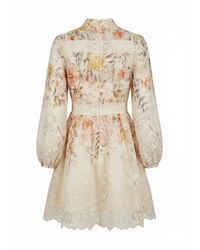 Zimmermann Luminosity Splice Lace Dress in Metallic | Lyst Zimmermann Luminosity Splice Lace Dress in Metallic | Lyst