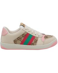 Gucci - Screener Sneakers With Crystals - Lyst