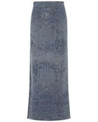 DIESEL - De-Megan-Fsg Long Skirt - Lyst