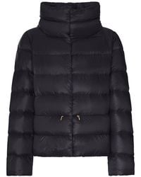 Herno - Padded Down Jacket With A Wrap-Around Collar - Lyst