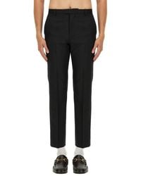 Gucci - Wool Blend Twill Pants - Lyst