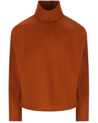 Saint Laurent - Structured Shoulder Sweater - Lyst