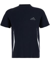 Balenciaga - Crew Neck T-Shirt With Logo Lettering On Front And Back - Lyst