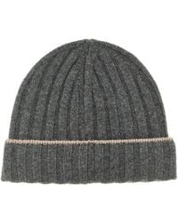 Brunello Cucinelli - Cashmere Turn-Up Beanie - Lyst