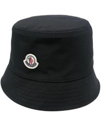 Moncler - Cotton Blend Bucket Hat - Lyst