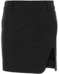 Off-White c/o Virgil Abloh - Off Drill Mini Skirt - Lyst