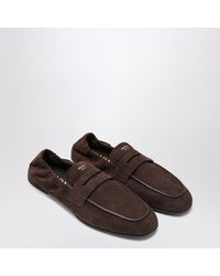 Prada - Suede Moccasin - Lyst