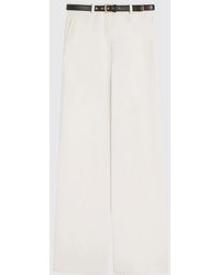 Max Mara - Pants Cream - Lyst
