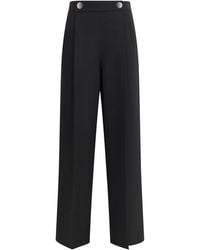 Giorgio Armani - Silk Crepe Cady One-Dart Pants - Lyst