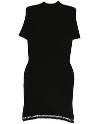 Alexander Wang - Alexanderwang. T Alexander Wang Ribbed Short-Sleeve Dress - Lyst