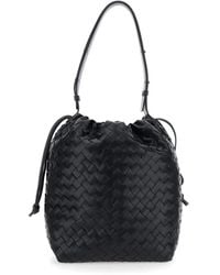 Bottega Veneta - Shoulder Bag With Drawstring Closure And Intrecciato Motif - Lyst