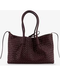 Bottega Veneta - Pinacoteca Leather Handbag With Intrecciato Motif - Lyst