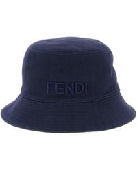 Fendi - Reversible Denim Bucket Hat - Lyst
