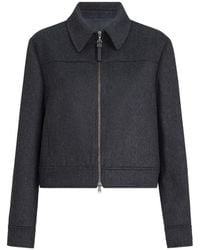 Brunello Cucinelli - Zipped Wool Jacket - Lyst