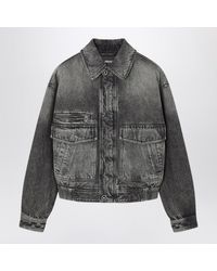 Versace - Denim Blouson Jacket - Lyst
