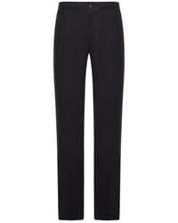 Kiton - Straight Fit Linen Trousers With Elastic Waist - Lyst