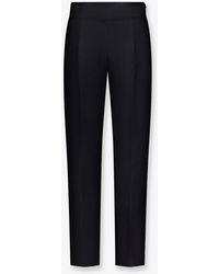 TOTEME - Slim Evening Wool And Silk Trousers - Lyst