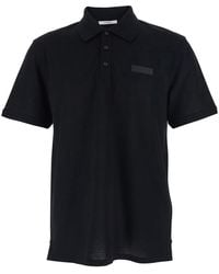 Givenchy - Polo Shirt With Chest Logo Patch - Lyst