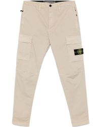 Stone Island - Compass Badge Tapered Trousers - Lyst
