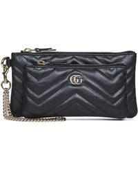 Gucci - Gg Marmont Small Pouch With Chain - Lyst
