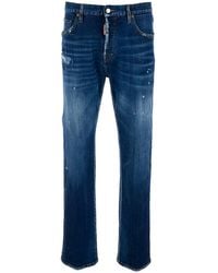 DSquared² - '643' Jeans With All-Over Details And Logo Patch On The Rear - Lyst