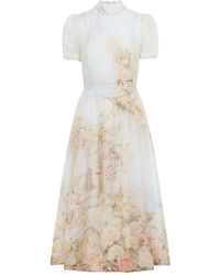 Zimmermann - Memento Picnic Midi Dress - Lyst