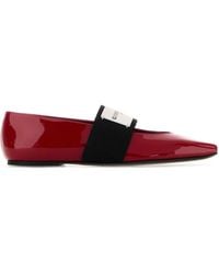 Givenchy - Leather Squared Ballerinas - Lyst