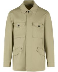 Burberry - 'Bradmore Pin' 'Sparrow' Cotton Jacket - Lyst