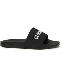 Burberry - Logo Slippers - Lyst