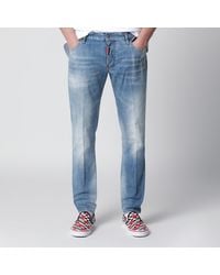 DSquared² - Skater Light-Wash Stretch Denim Jeans - Lyst