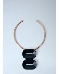 Max Mara - Sculptural Metal Necklace - Lyst