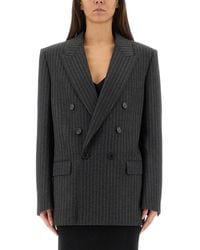 Saint Laurent - Cassandre Double-Breasted Jacket - Lyst