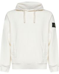 Stone Island - Brushed Organic Cotton Hoodie - Lyst