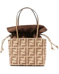 Fendi - Neutrals Tote Bags - Lyst