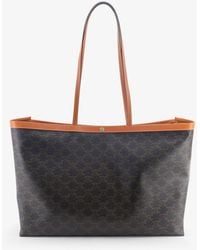 Celine - Medium Cabas Triomphe Canvas Shoulder Bag - Lyst