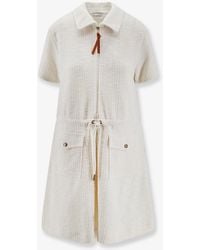 Moncler - Dress With Adjustable Drawstring - Lyst