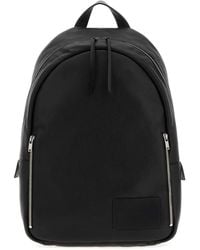 Jil Sander Leather Backpack in Black for Men | Lyst